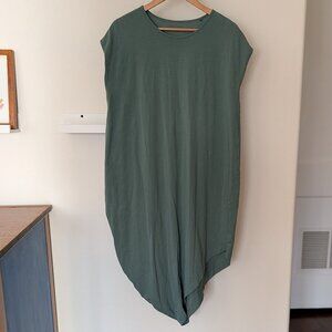 Universal Standard Geneva Dress Women Silver Pine Aquamarine M 18-20 Petite 2X